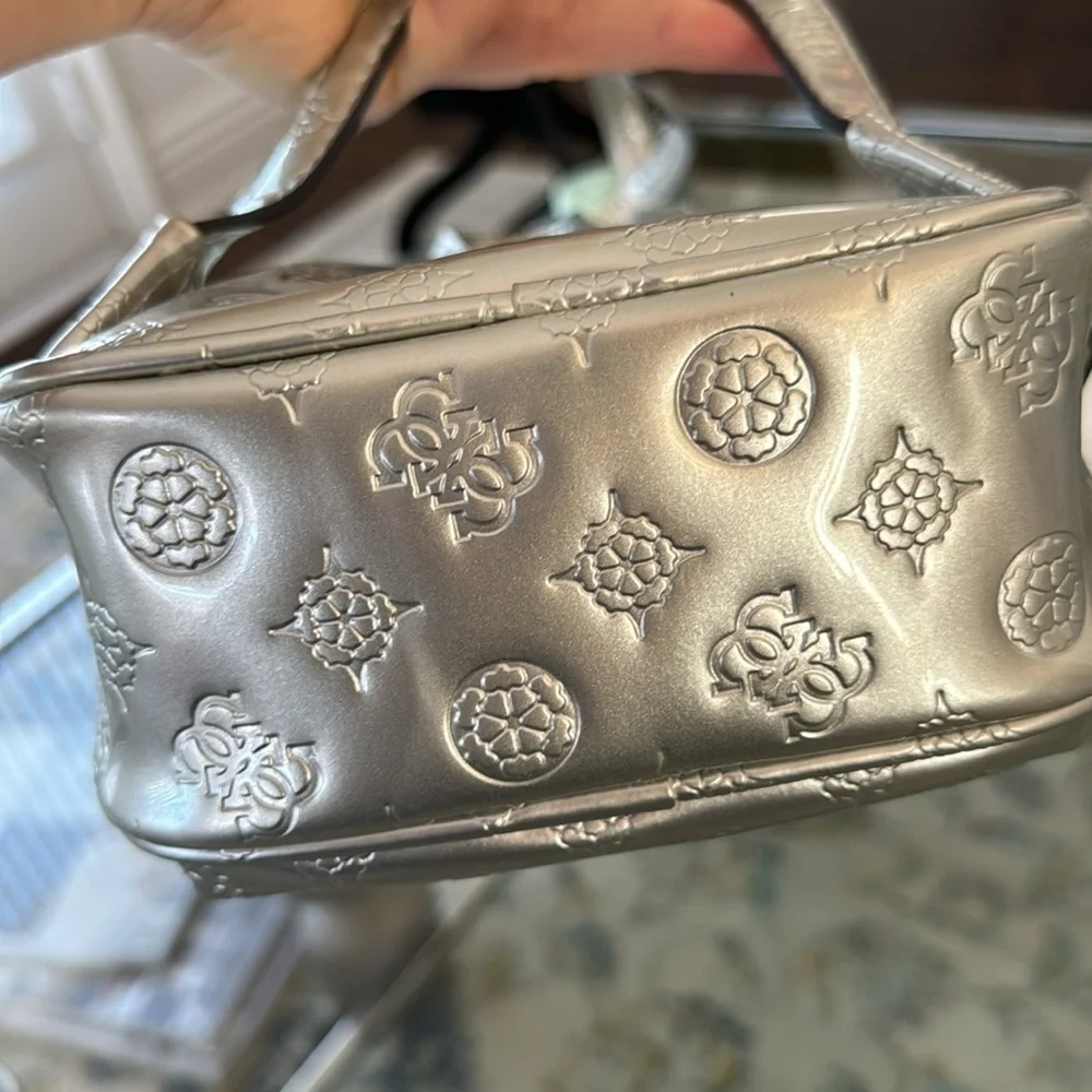 Guess silver mini backpack